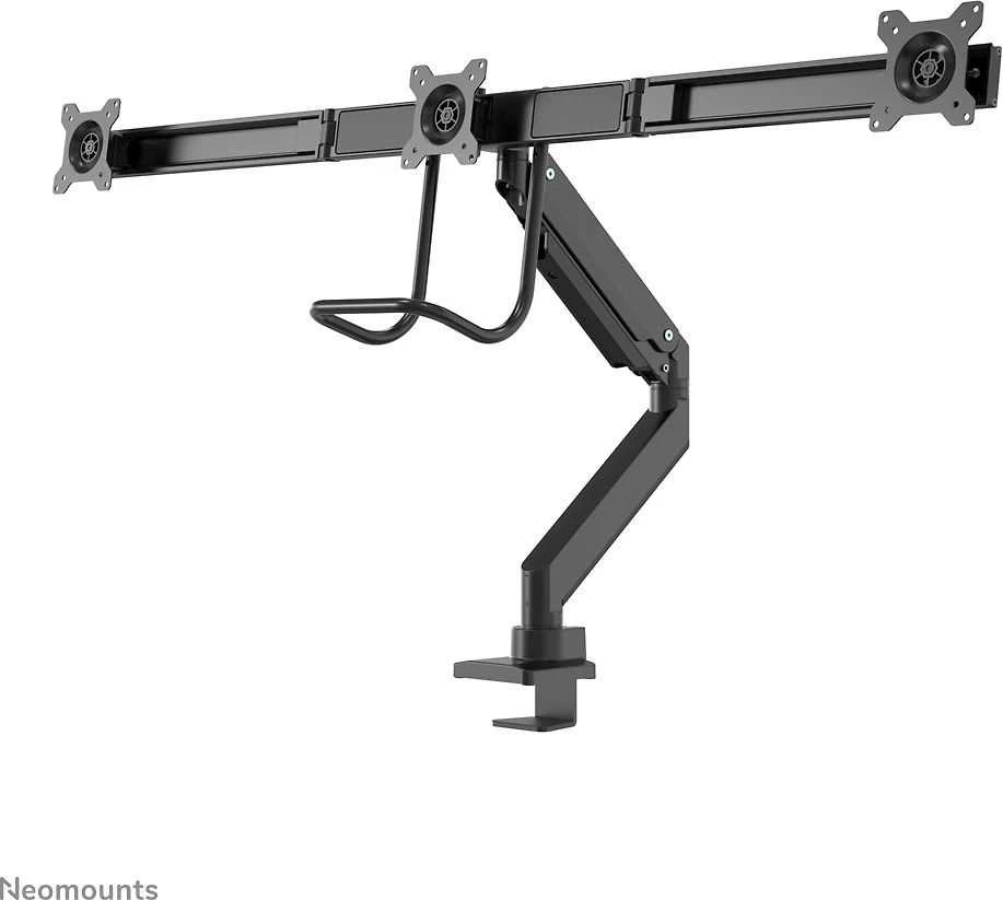 Neomounts Newstar NM-D775DX3BLACK monitoriaus laikiklis arba stovas 61 cm (24") Gnybtas / varžtai Juoda