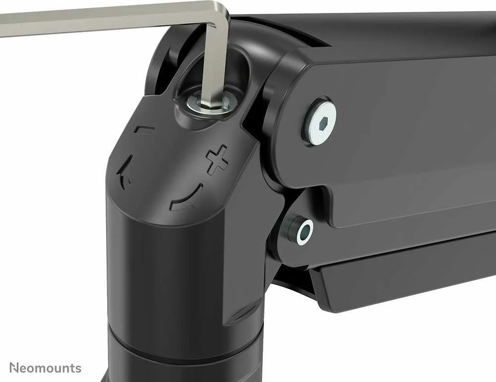 Neomounts Newstar NM-D775DX3BLACK monitoriaus laikiklis arba stovas 61 cm (24") Gnybtas / varžtai Juoda