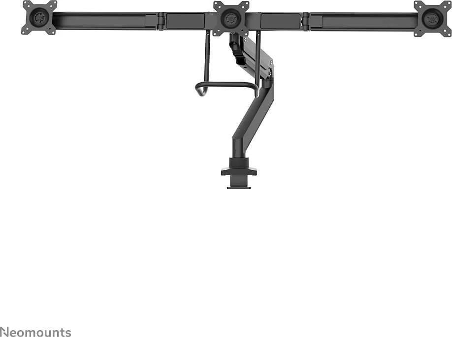Neomounts Newstar NM-D775DX3BLACK monitoriaus laikiklis arba stovas 61 cm (24") Gnybtas / varžtai Juoda