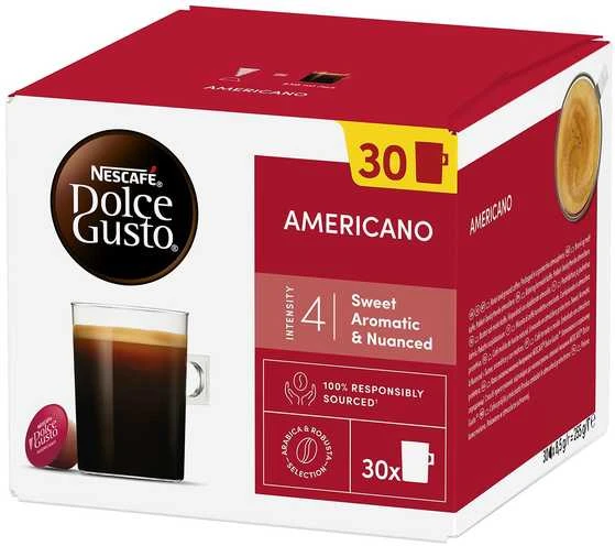 Nescafe Dolce Gusto Dolce Gusto Americano kahvikapseli, 30 kpl, 255 g