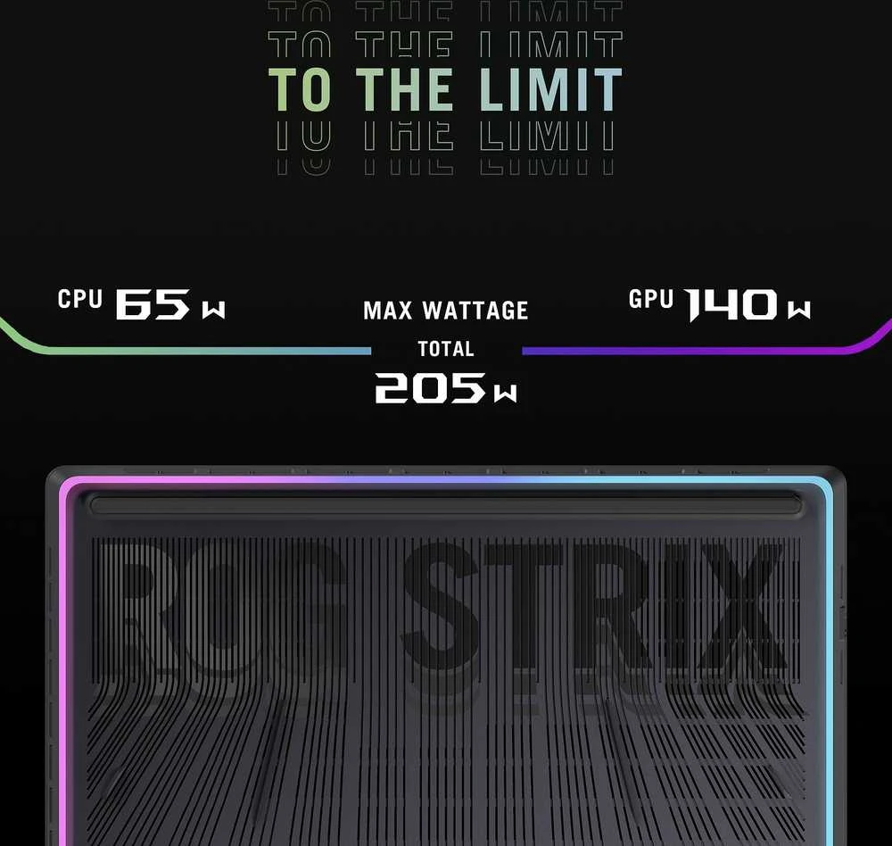 Nešiojamas kompiuteris ASUS ROG Strix G16 16 žaidimų nešiojamasis kompiuteris, Windows 11 (G615LR-S5006W)