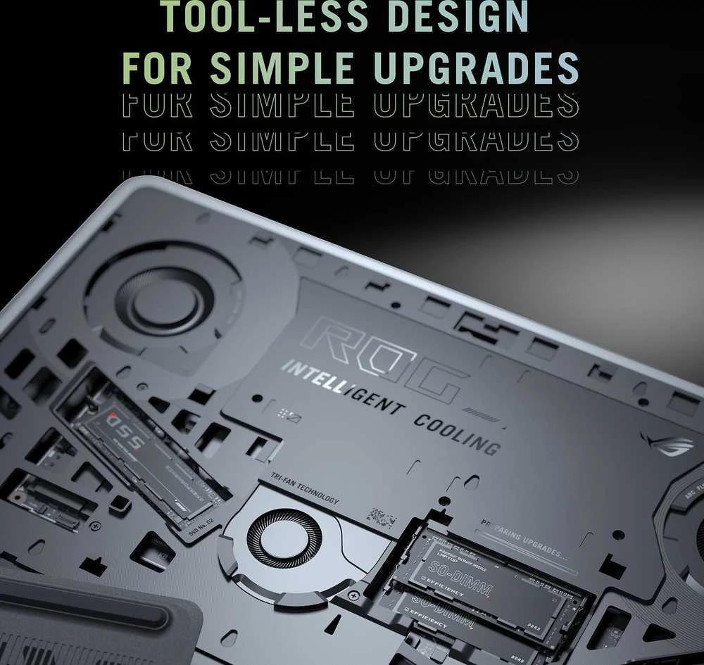 Nešiojamas kompiuteris ASUS ROG Strix G16 16 žaidimų nešiojamasis kompiuteris, Windows 11 (G615LR-S5006W)
