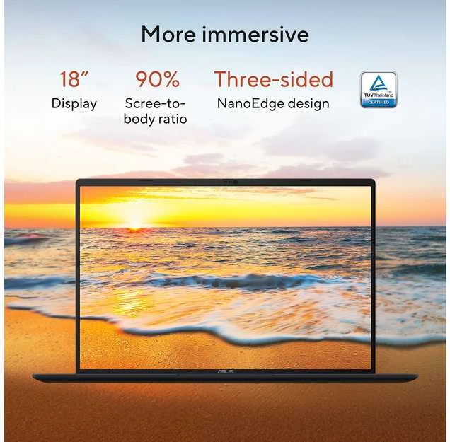 Nešiojamas kompiuteris ASUS Vivobook 18 kannettava, Windows 11 (D1807GA-S8080W)