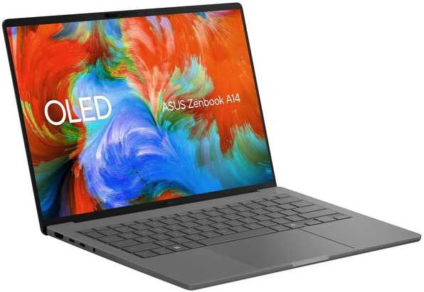 Nešiojamas kompiuteris Asus Zenbook A14 kannettava, harmaa, Windows 11