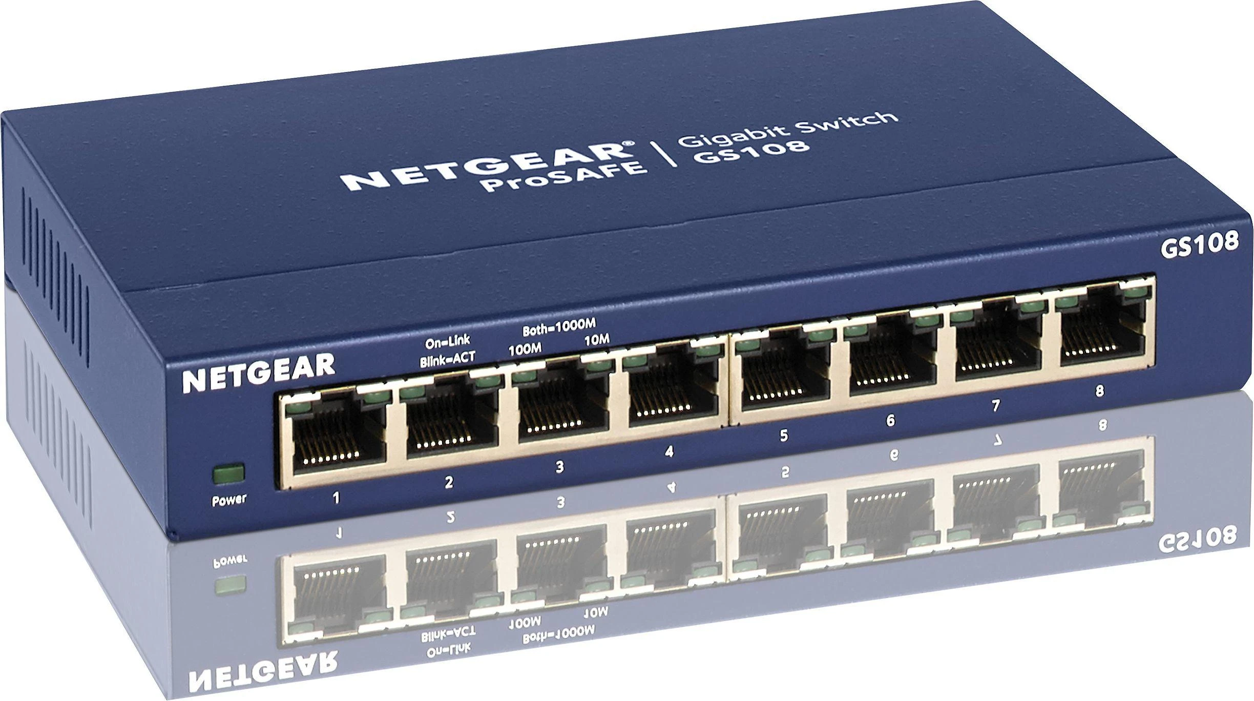 Šakotuvas Netatmo Netgear Switch GS108GE Nevaldomas, Stalinis kompiuteris, 1 Gbps (RJ-45) jungtys kiekis 8, Maitinimo tipas Išorinis