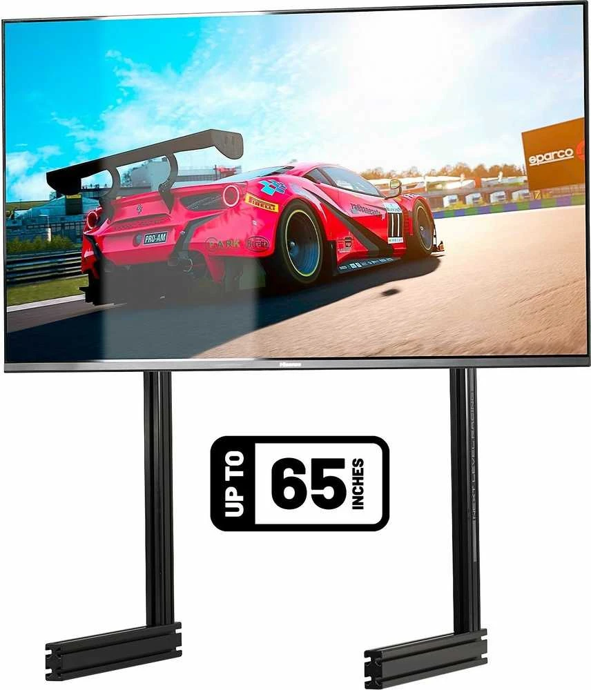 Laikiklis „Next Level Racing“ grindų stovas | ELITE laisvai stovintis vieno monitoriaus stovas | Vertikalus reguliavimas | 65 " | Juodas