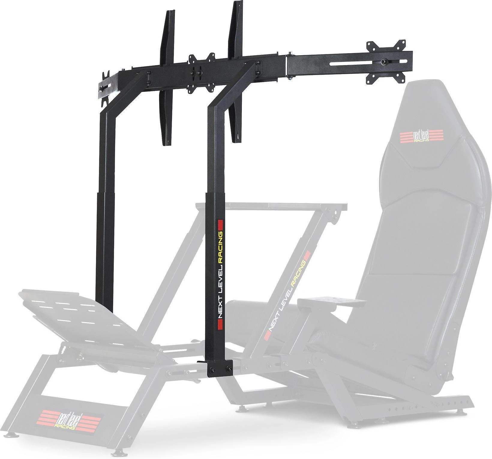 Laikiklis „Next Level Racing F-GT Monitorius“ stovas | Tvirtinimo komponentai | Aukštis, pakreipimas | 27–65 " | Maksimalus svoris (talpa) 60 kg