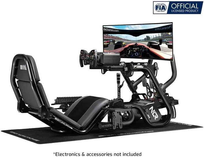 Next Level Racing Naujo lygio lenktynės | F-GT Pro Formula ir GT Pilkas leidimas | Lenktynių simuliatoriaus kabina | Plienas | Pilkas