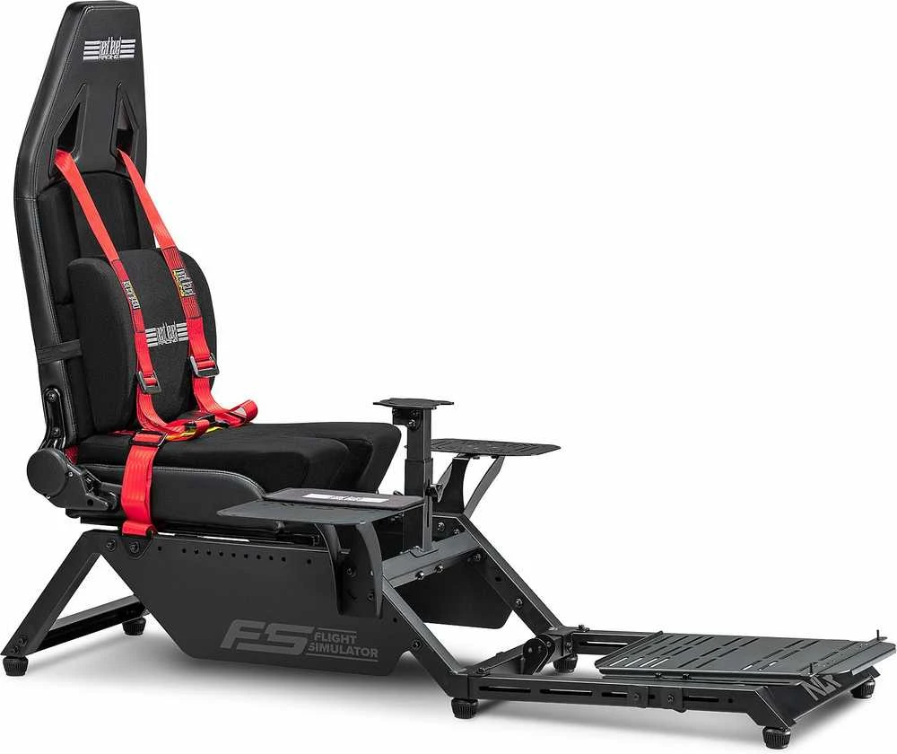 Next Level Racing | Flight Simulator Cockpit | Juodas and Raudona