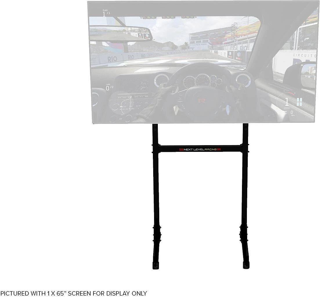 Laikiklis Next Level Racing Grindų stovas | Mobilumas | Laisvai pastatomas vieno monitoriaus stovas | 24–85"
