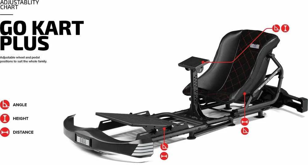 Next Level Racing - Go Kart Cockpit Plus simuliatoriaus rėmas
