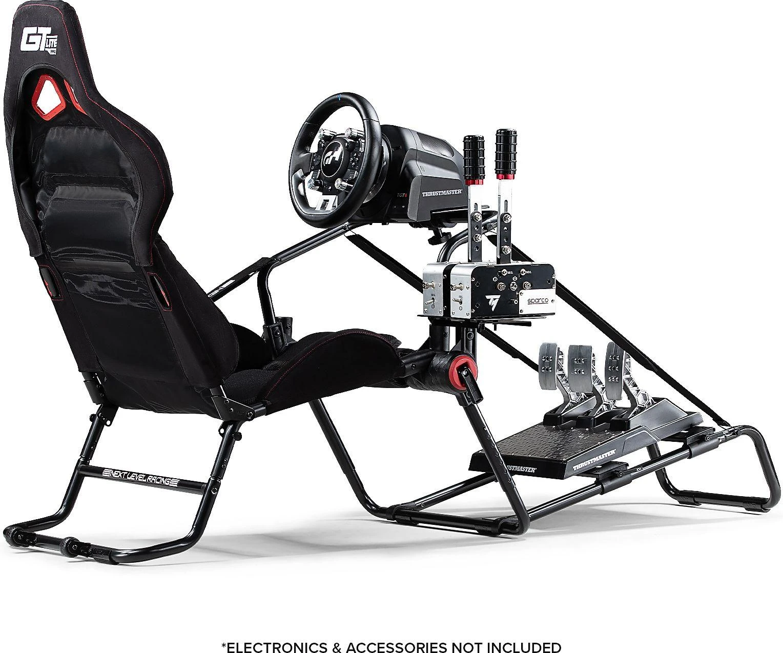 Next Level Racing GT LITE PRO sulankstoma lenktynių vairuotojo kabina