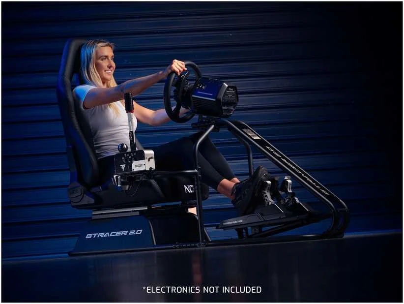 Next Level Racing Naujo lygio lenktynės | GTRacer 2.0 | Lenktynių simuliatoriaus kabina | Juodas