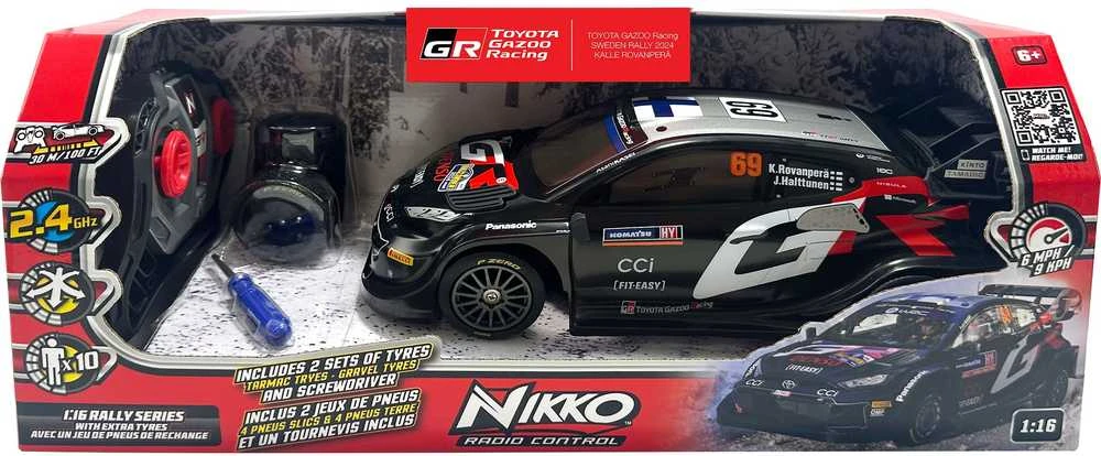NIKKO Toyota Gazoo Racing Rovanperä Švedijos ralis 2024 1:16 su papildomomis padangomis