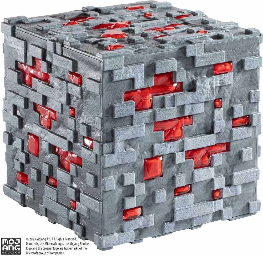 Noble Collection Minecraft - Šviečiantis Raudonasis Akmuo
