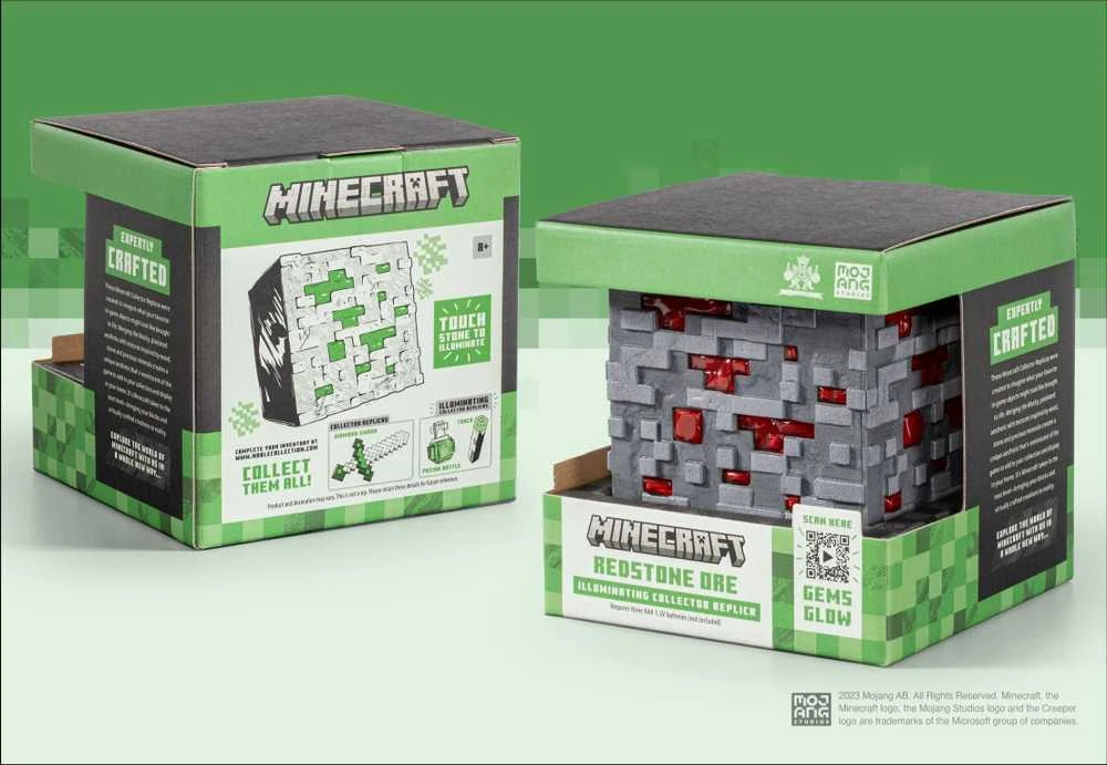 Noble Collection Minecraft - Šviečiantis Raudonasis Akmuo