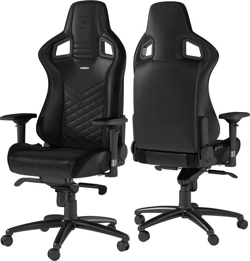 Žaidimų kėdė Noblechairs EPIC PU-Leather Gaming Chair, Juoda-mėlyna