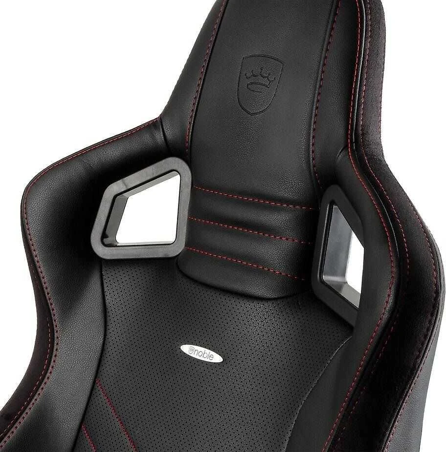 Žaidimų kėdė Noblechairs EPIC PU-Leather Gaming Chair, Juoda-raudona