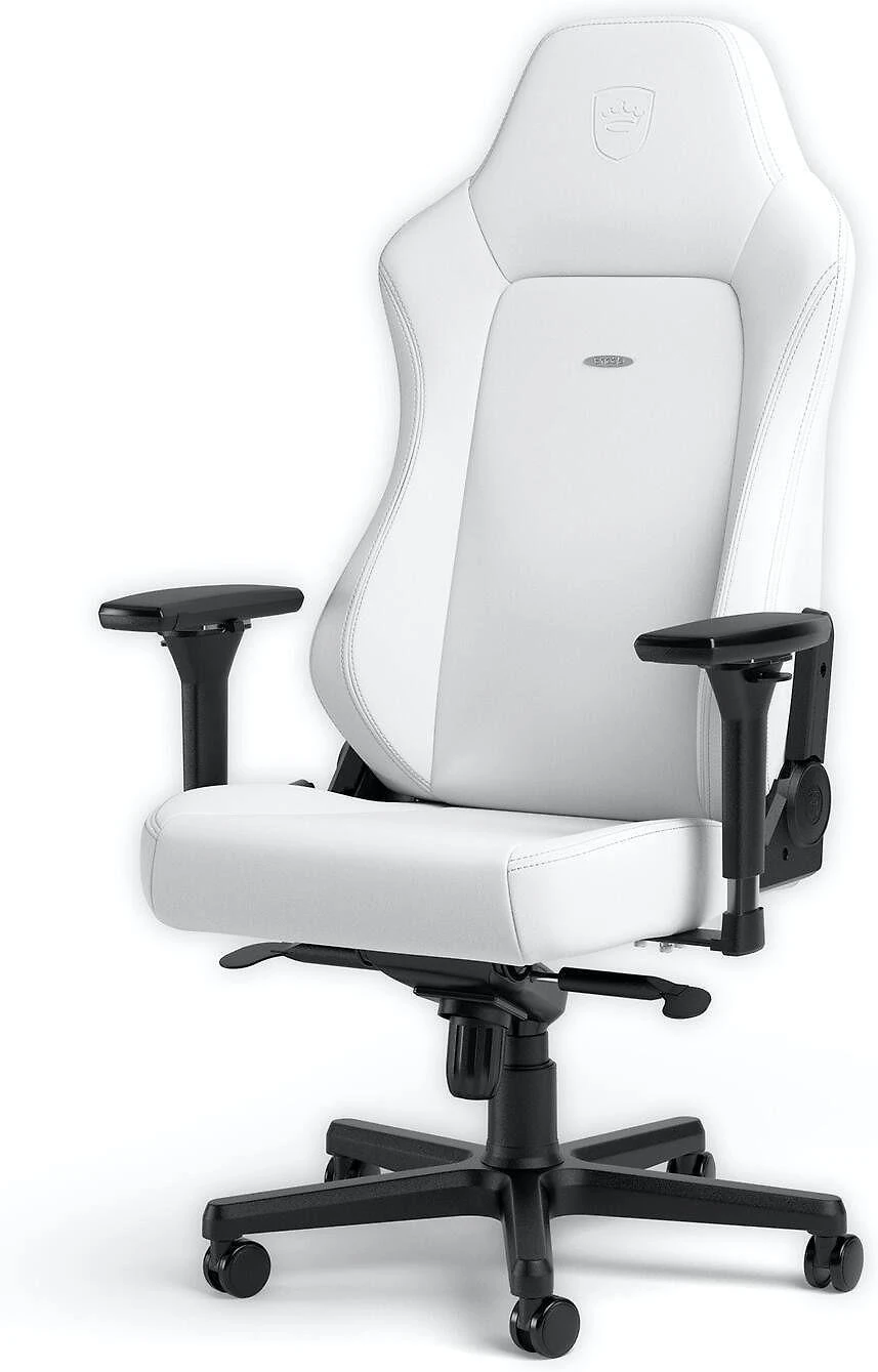Žaidimų kėdė Noblechairs HERO High-tech faux leather Gaming Chair, Baltas Edition