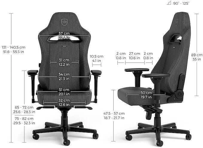 noblechairs HERO ST TX Anthracite (Antracito spalvos Medžiaginė) Kėdė
