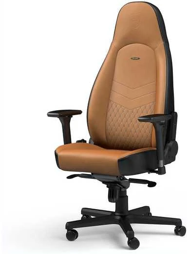 Žaidimų kėdė Noblechairs ICON Real leather Gaming Chair, Cognac-Juoda