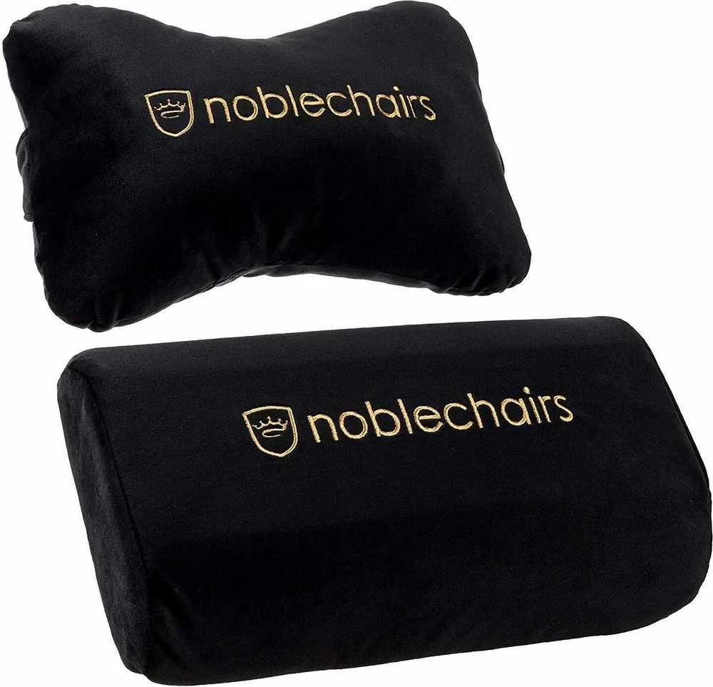 Žaidimų kėdės pagalvėlių rinkinys Noblechairs Cushion Set, tinka EPIC/ICON/HERO, Juoda-auksinė