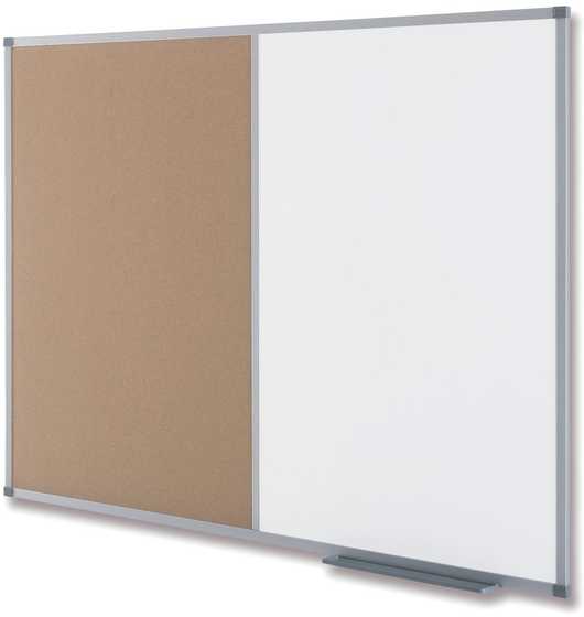 Baltoji magnetinė-kamštinė lenta NOBO Classic, 60x90 cm