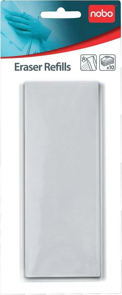 Esselte Magnetinės lentos valiklio servetėlės NOBO Drywipe, 10 vnt.