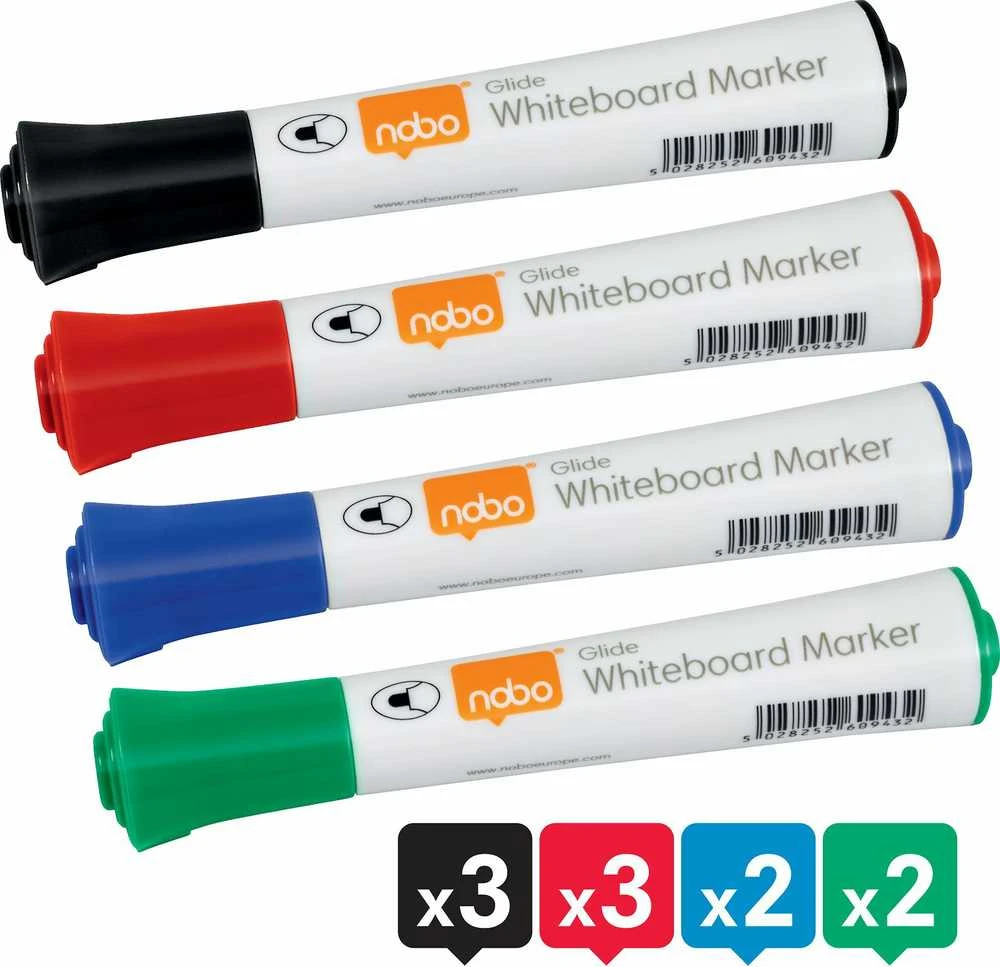 Nobo Glide Ink skirtingos spalvos 10 vnt