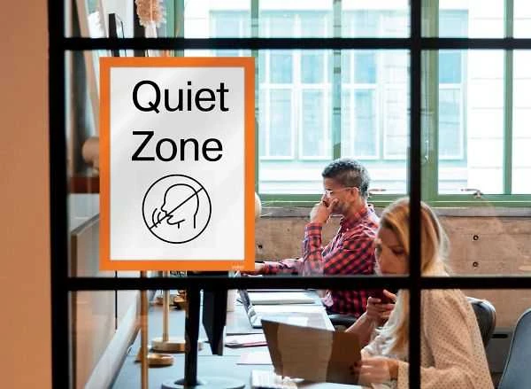 Nobo magnetinis rėmelis A4, Quiet Zone plakatas