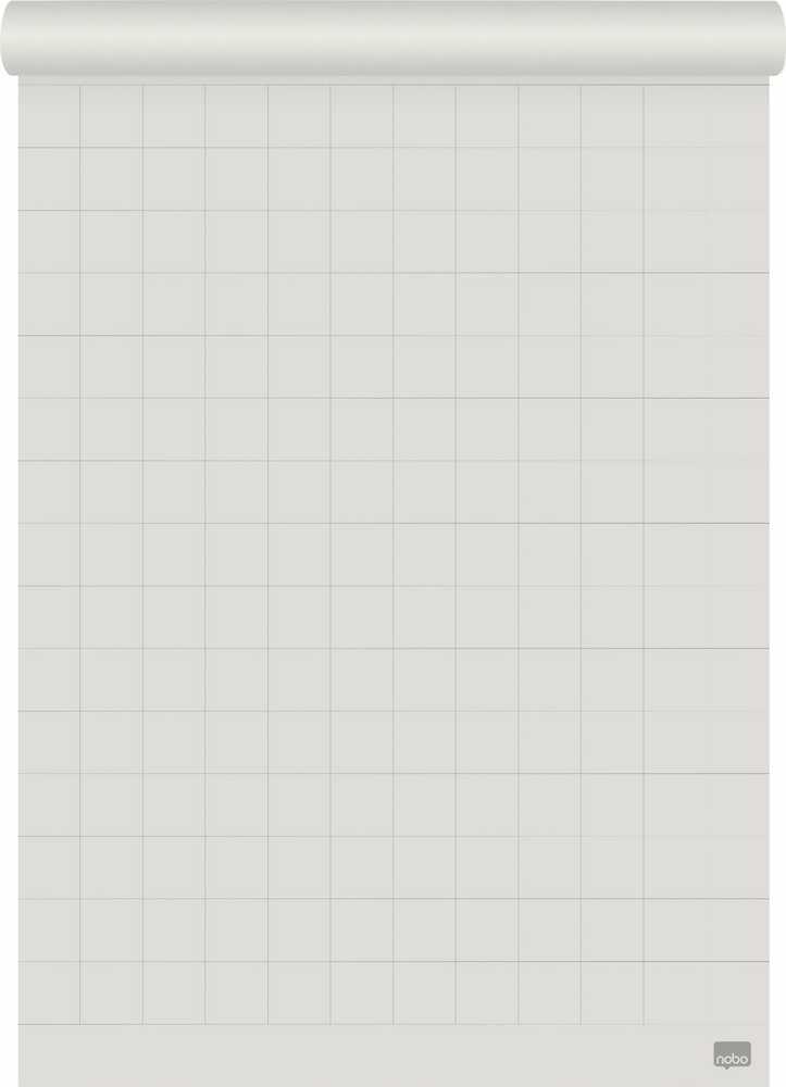 Nobo kierrätetty fläppitaulupaperi 58 x 81 cm, blankko/ruutu, 2 x 50 arkkia, 70g/m²