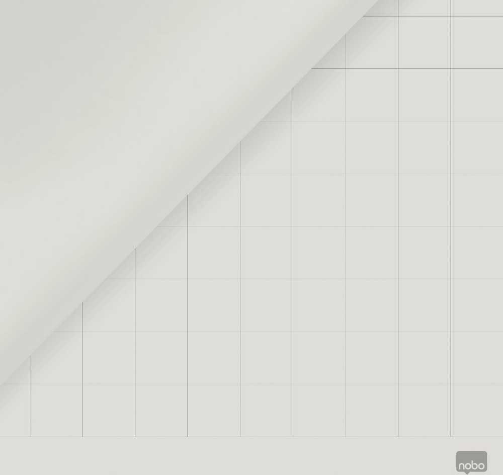 Nobo kierrätetty fläppitaulupaperi 58 x 81 cm, blankko/ruutu, 2 x 50 arkkia, 70g/m²