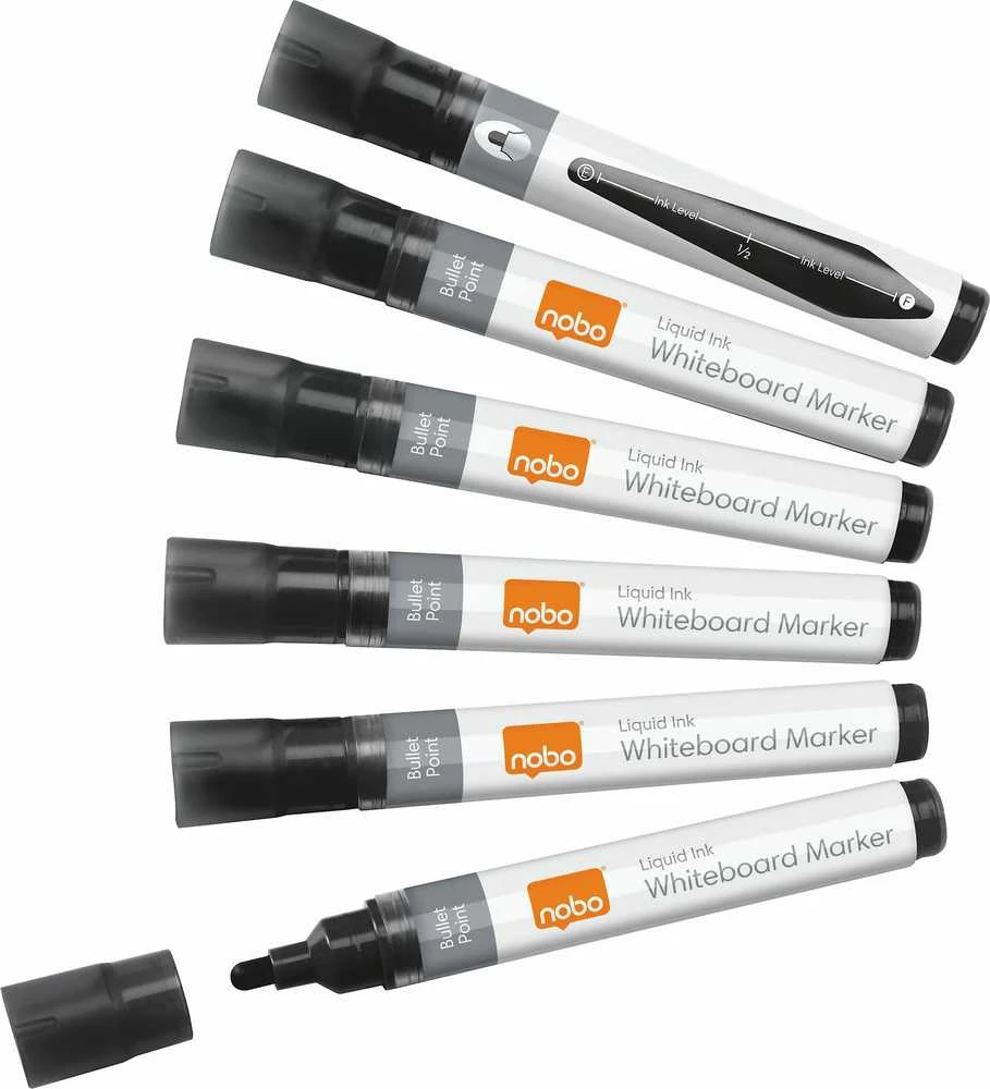 Nobo Liquid Ink juoda 10 vnt