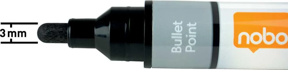 Nobo Liquid Ink juoda 10 vnt
