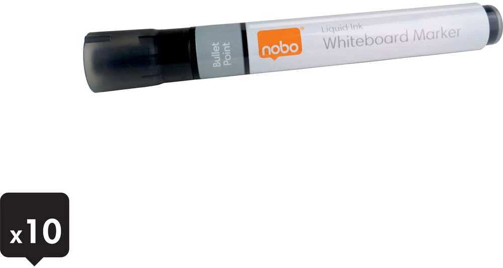 Nobo Liquid Ink juoda 10 vnt