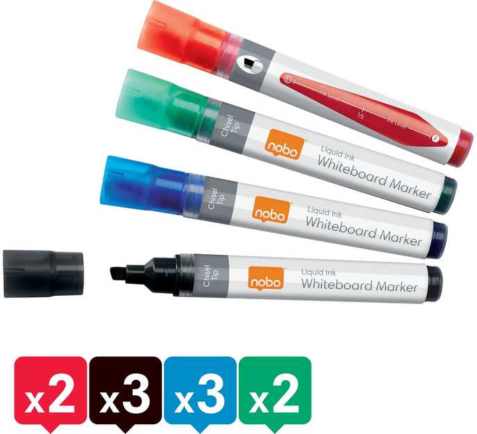 Nobo Markery Liquid Ink, cite, mix/10 (1915386)