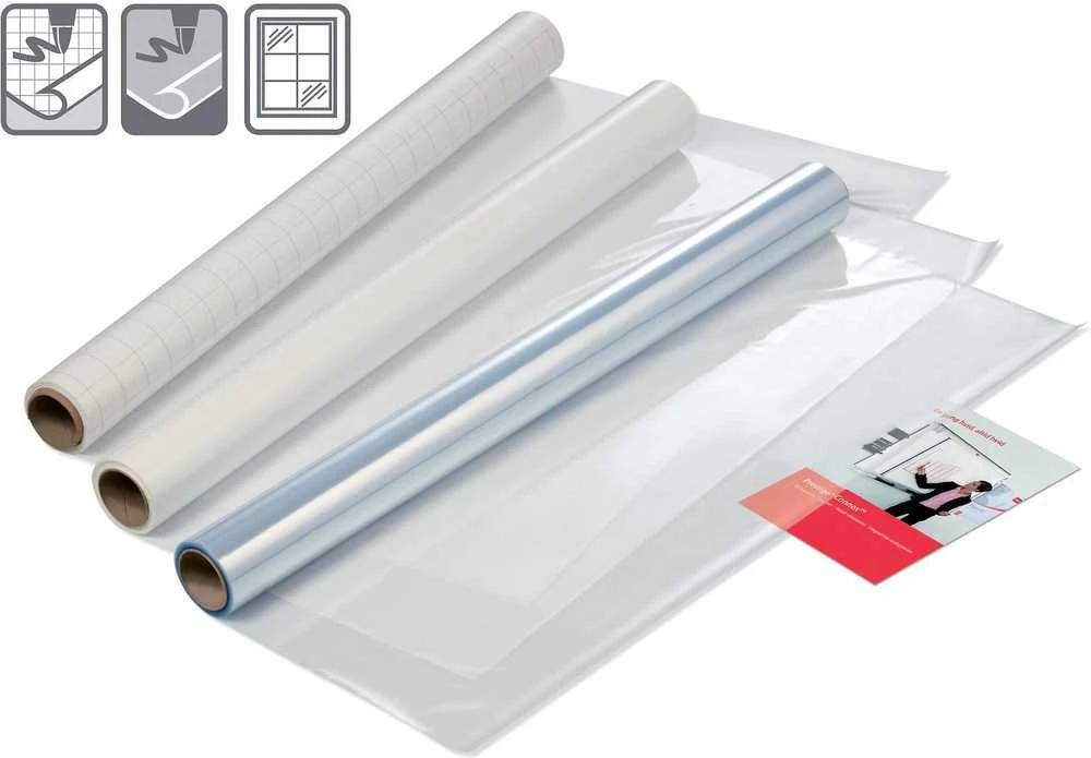 Konferencijų plėvelė NOBO 600 x 800 mm, aiškiai