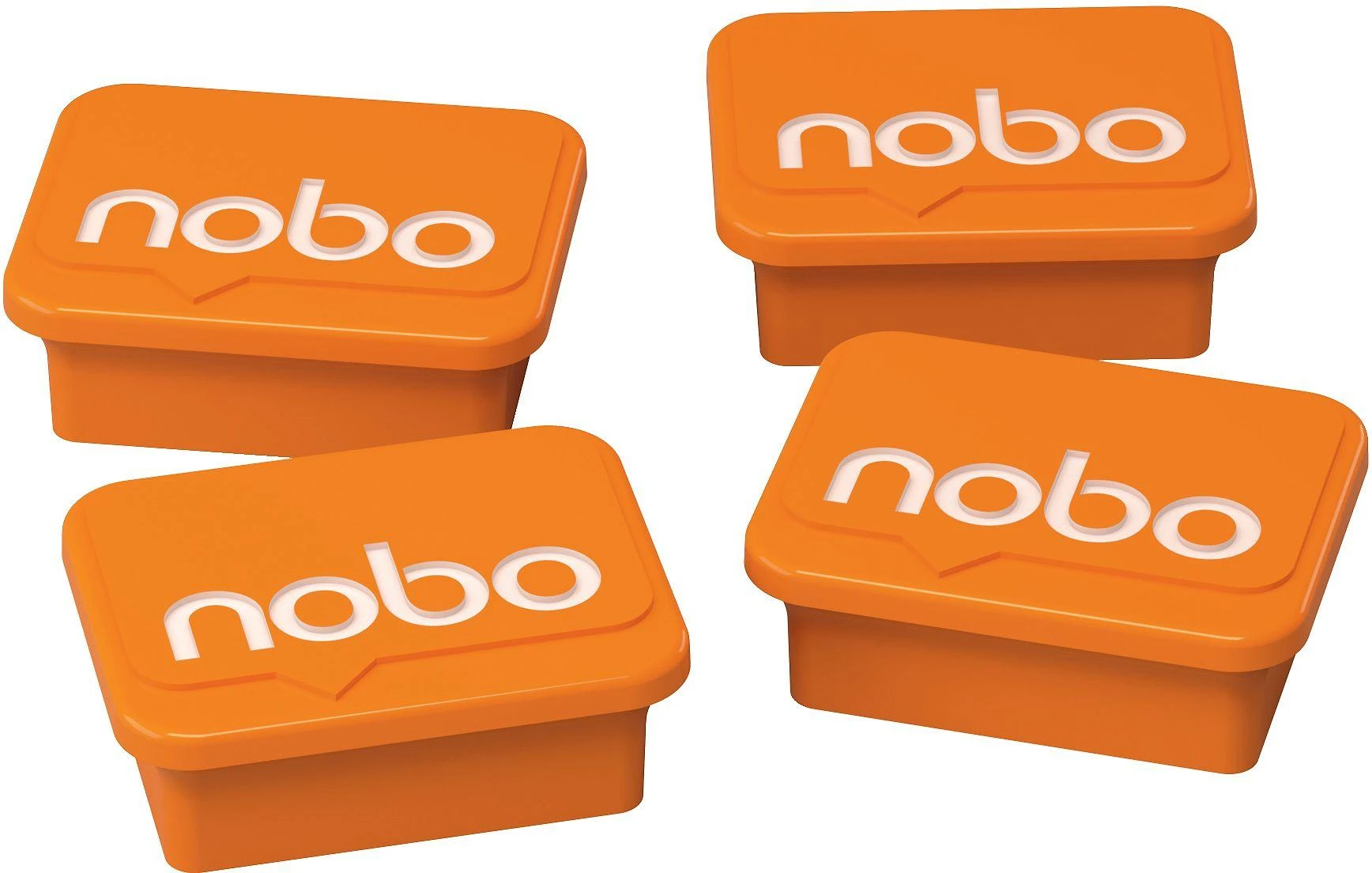 Nobo magnetai sausai valomoms lentoms, oranžiniai, 4 vnt.