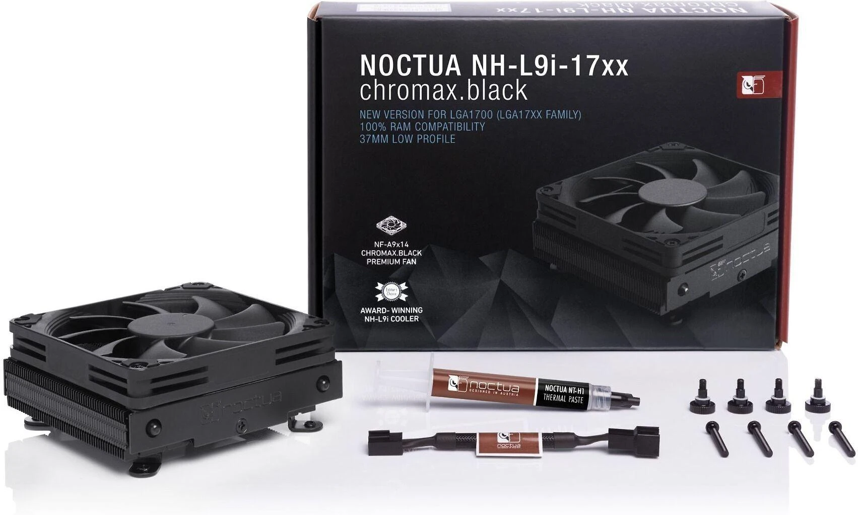 CPU aušintuvas NOCTUA NH-L9i-17xx Chromax Juodas