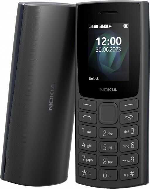 NOKIA 105 (2023) Dvi SIM kortelės TA-1557 anglis