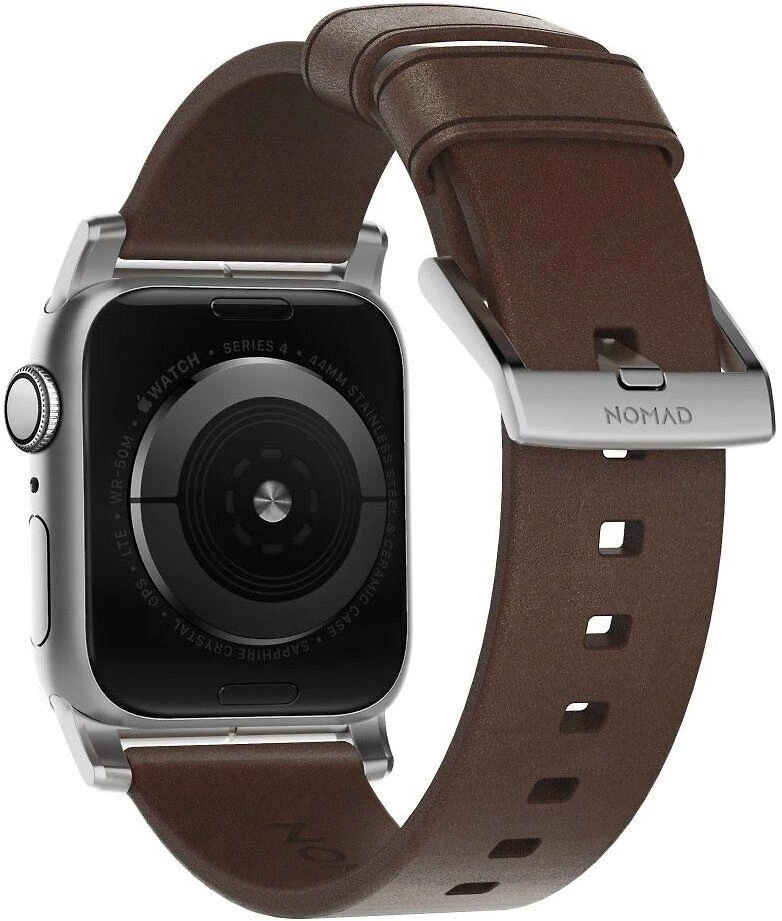 Nomad Išmaniojo laikrodžio Apple odinis dirželis, Rudos spalvos, 42/44mm