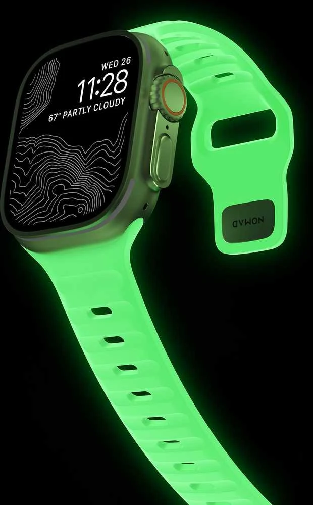 „Nomad Sport“ dirželis, „Glow 2.0“ – „Apple Watch“ 42 mm / 41 mm / 40 mm / 38 mm