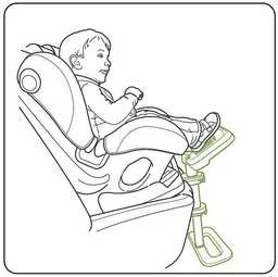 Stoneline Nordbaby KneeGuardKids4 -jalkatuki autoon