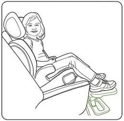 Stoneline Nordbaby KneeGuardKids4 -jalkatuki autoon