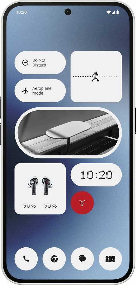 Išmanusis telefonas Nothing Phone (2a), 8+128 GB, Baltos spalvos