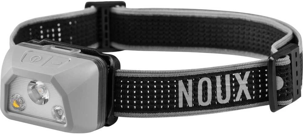 Noux Asio -otsalamppu, 400 lm, harmaa