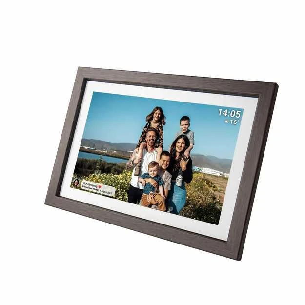 Denver PFF-1040DW nuotraukų rėmelis su FRAMEO mediniu rėmeliu