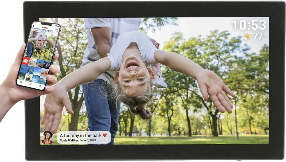 Nuotraukų rėmelis Denver Frameo PFF-2160 21.5" Digital Frame - Juodas
