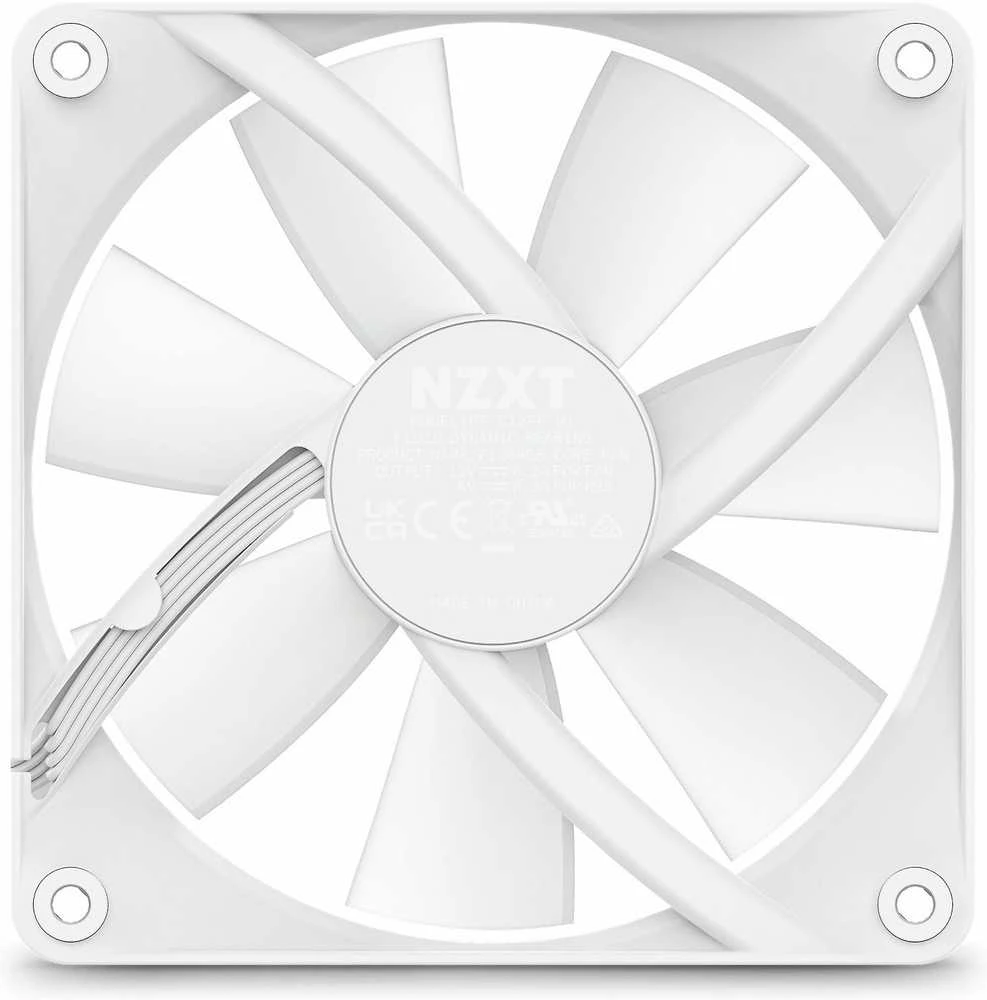 NZXT F120 RGB Core ventiliatorius, 120 mm, baltas