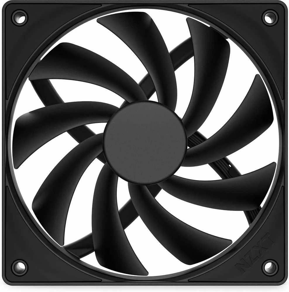 NZXT F120Q V2 juodas ventiliatorius iš priekio